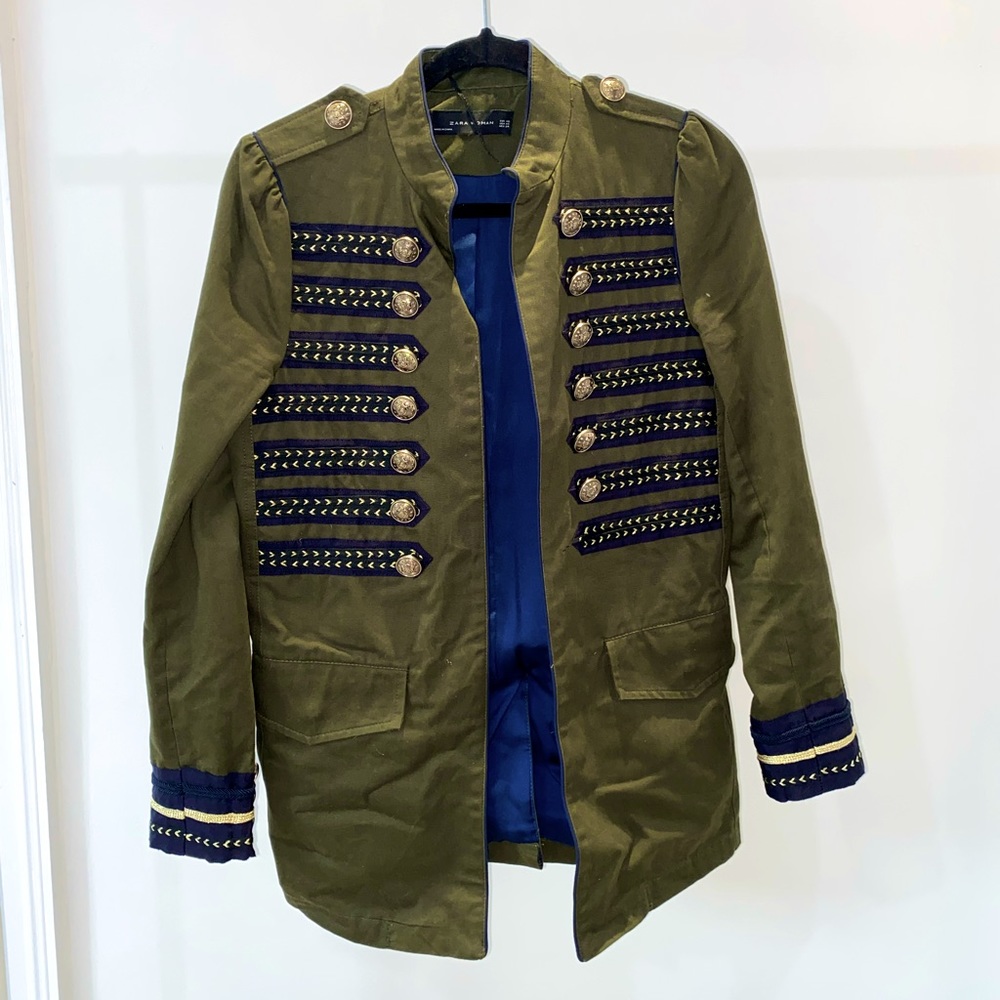 Zara Military Jacket with Marching Band-like detail